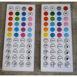 2 Replacement 44 Button Remote Controls for LED Rope Lights READ